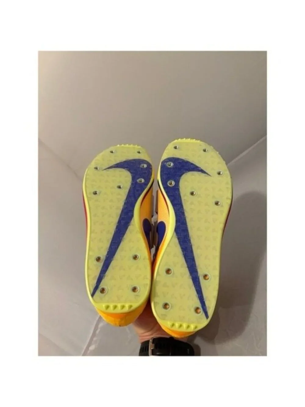Nike Zoom Javelin Elite 3 Yellow Track Spikes throwing shoes sz 12 FZ9626 800